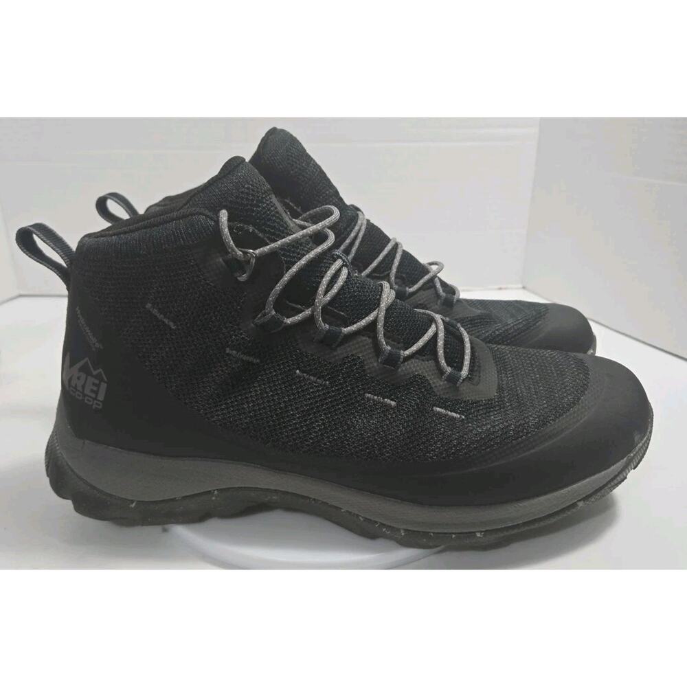 REI Co-op Flash Hiking Boots Black Grey Mens 12.5 EU Hydrowall Waterproof